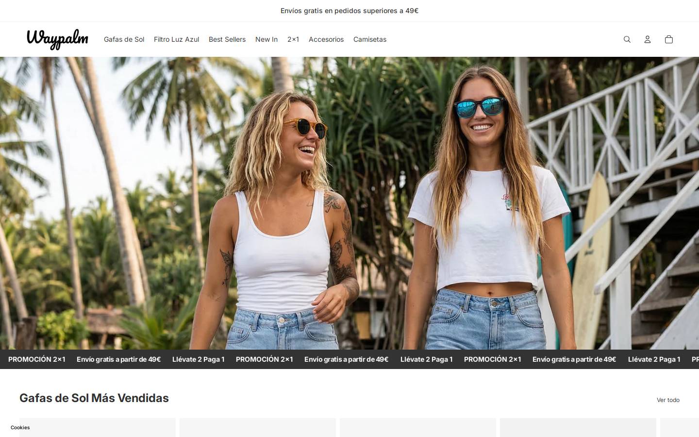 Waypalm homepage screenshot