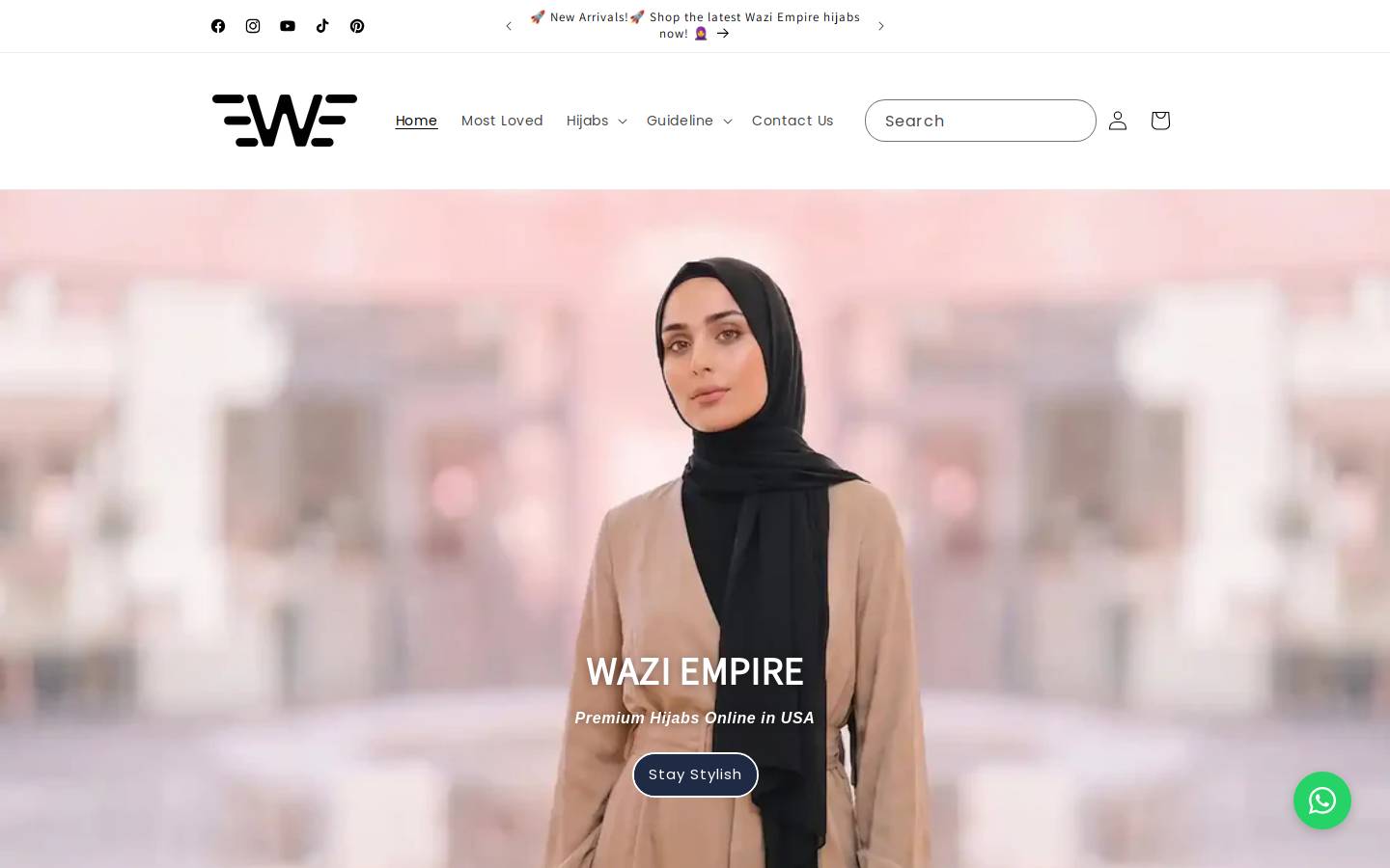 waziempire.com homepage screenshot