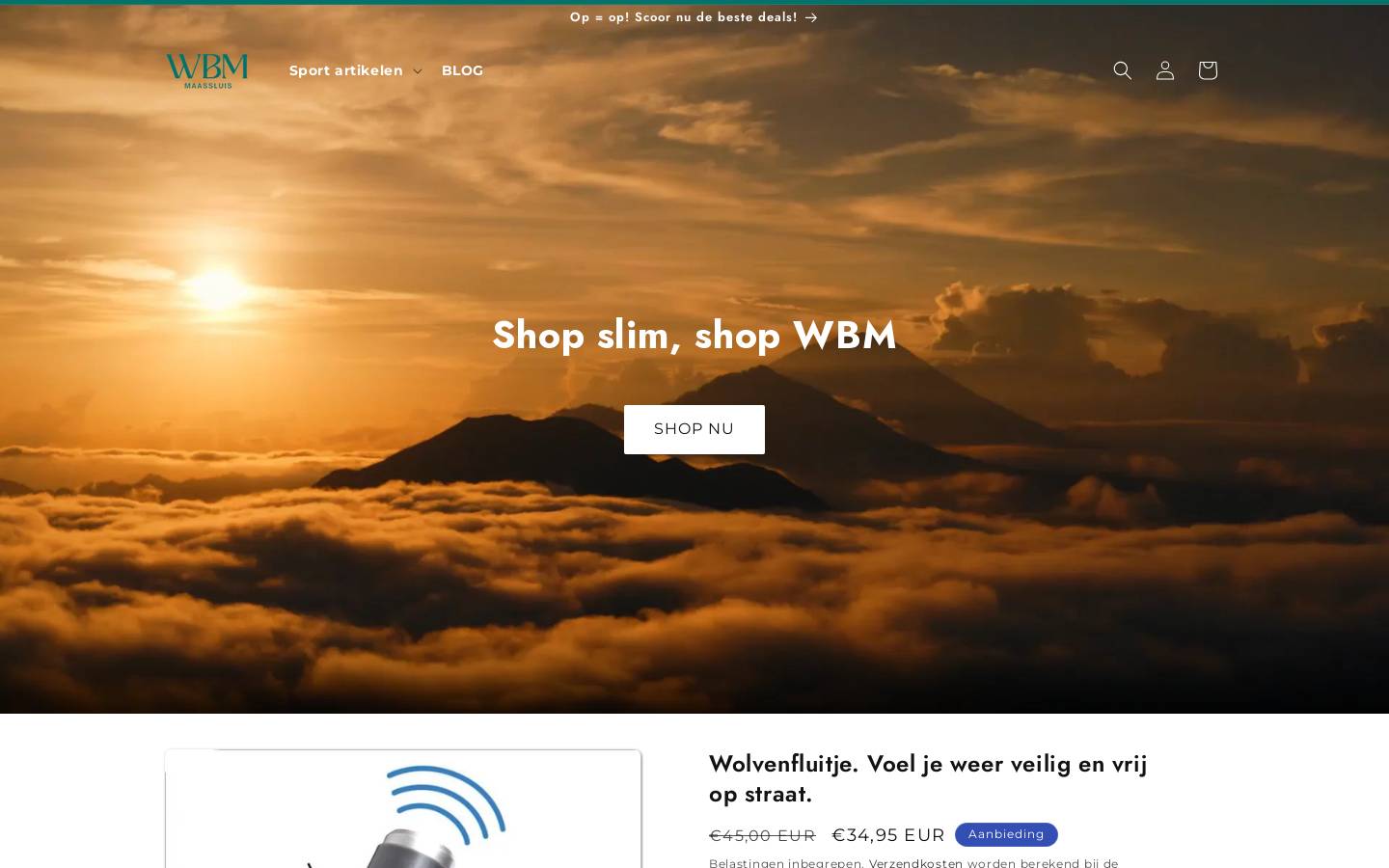 wbm-supershop.com homepage screenshot