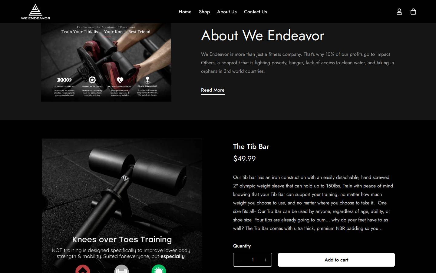 we-endeavor.com homepage screenshot