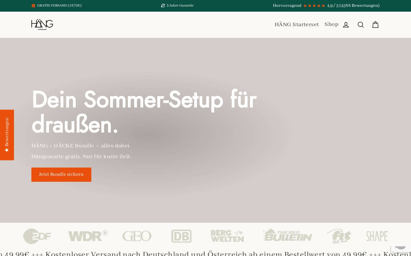 we-hang.com homepage screenshot
