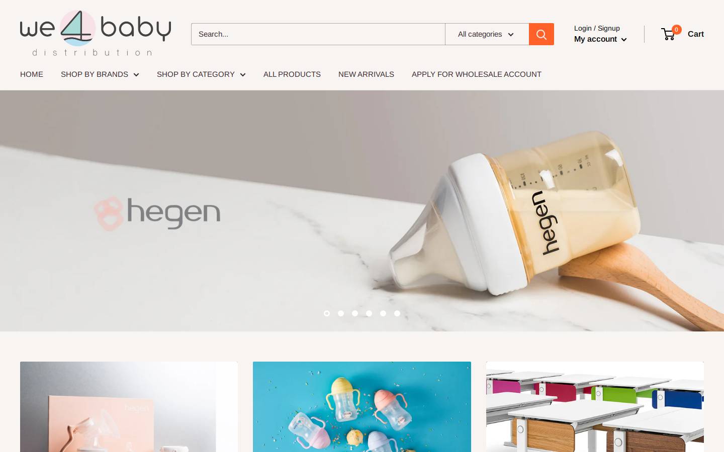 we4baby.ca homepage screenshot