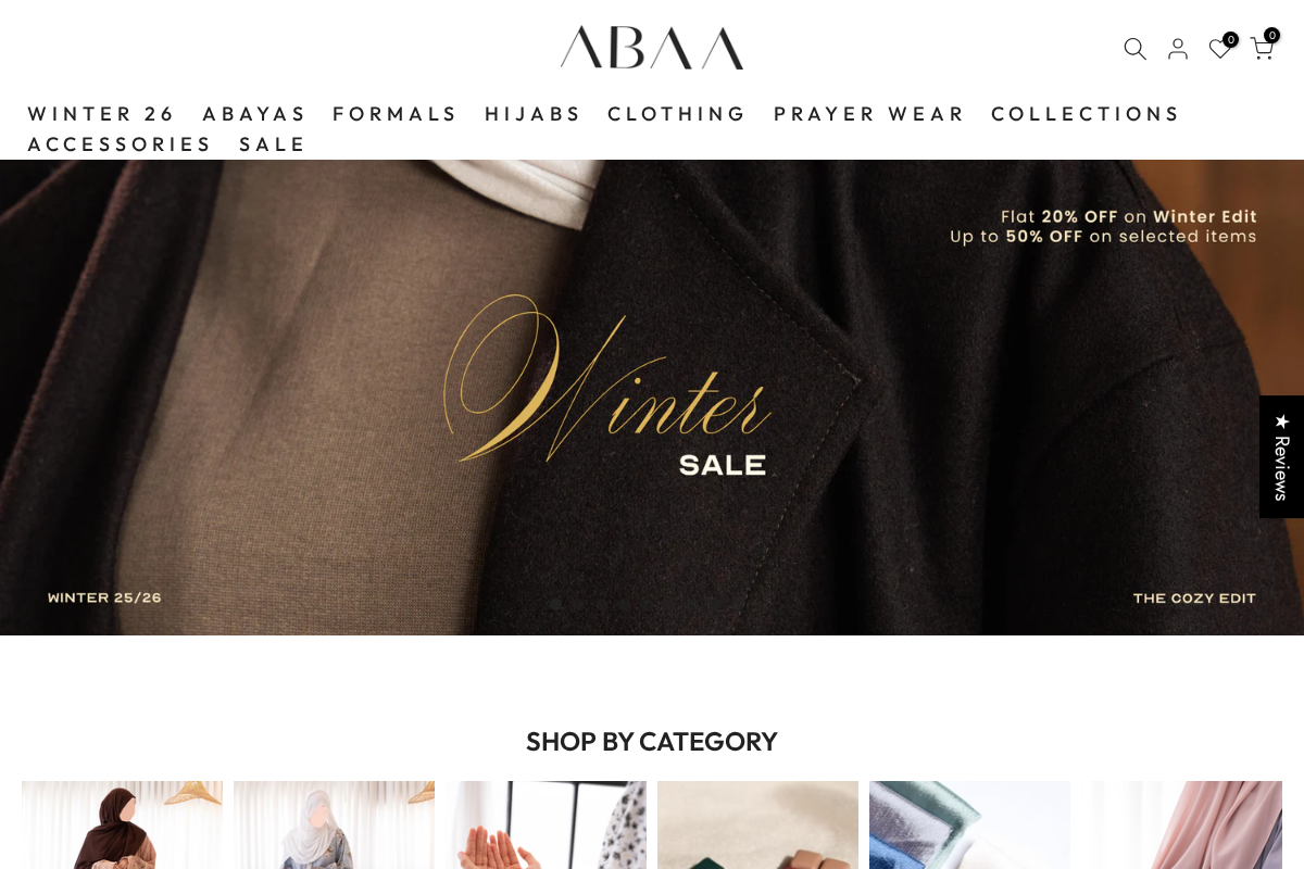 ABAA homepage screenshot