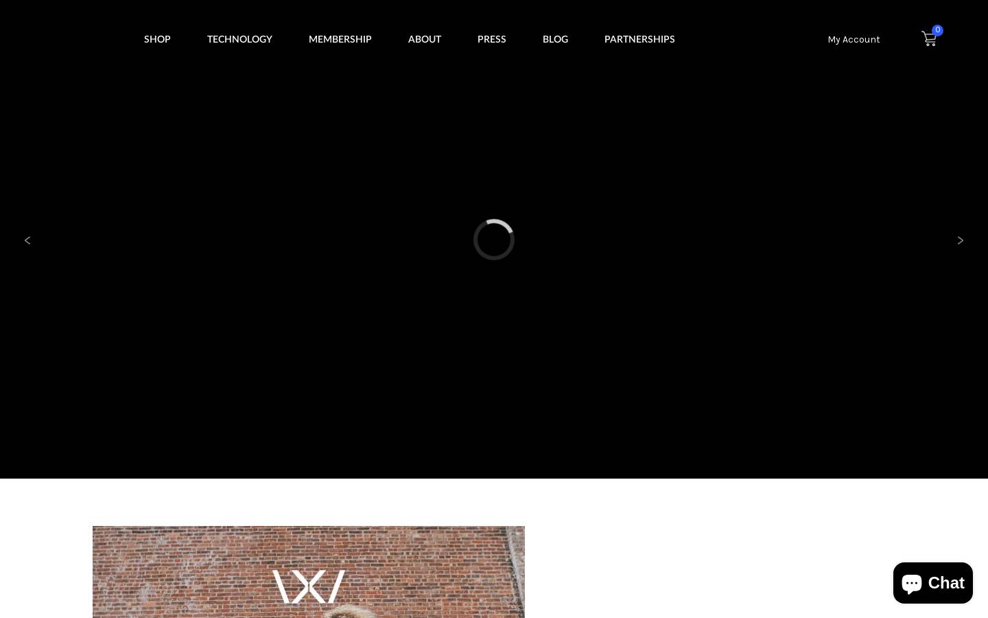 Wearable X homepage screenshot