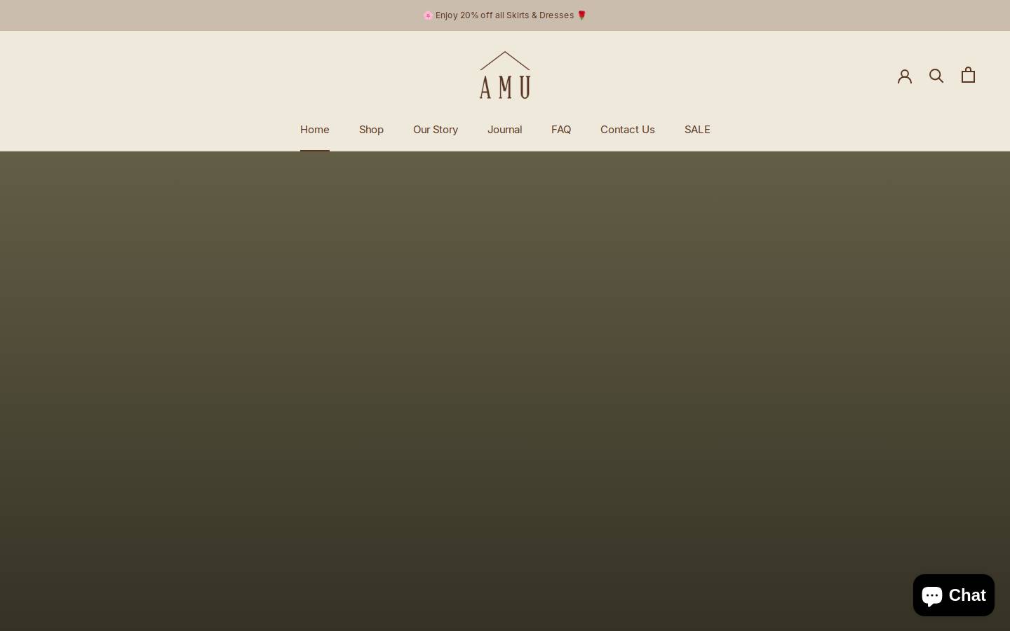 wearamu.com homepage screenshot