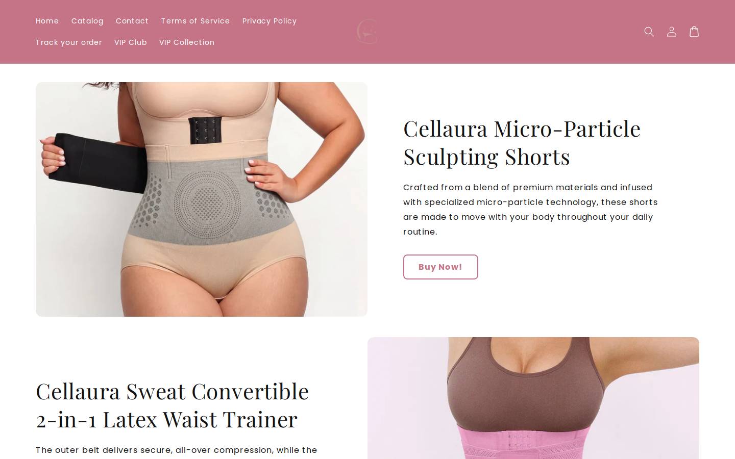 wearcellaura.com homepage screenshot