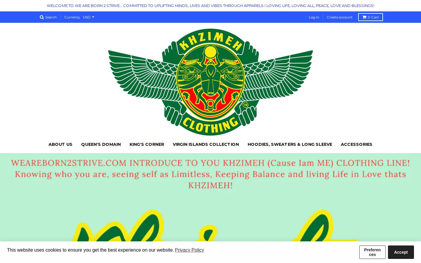 weareborn2strive.com homepage screenshot