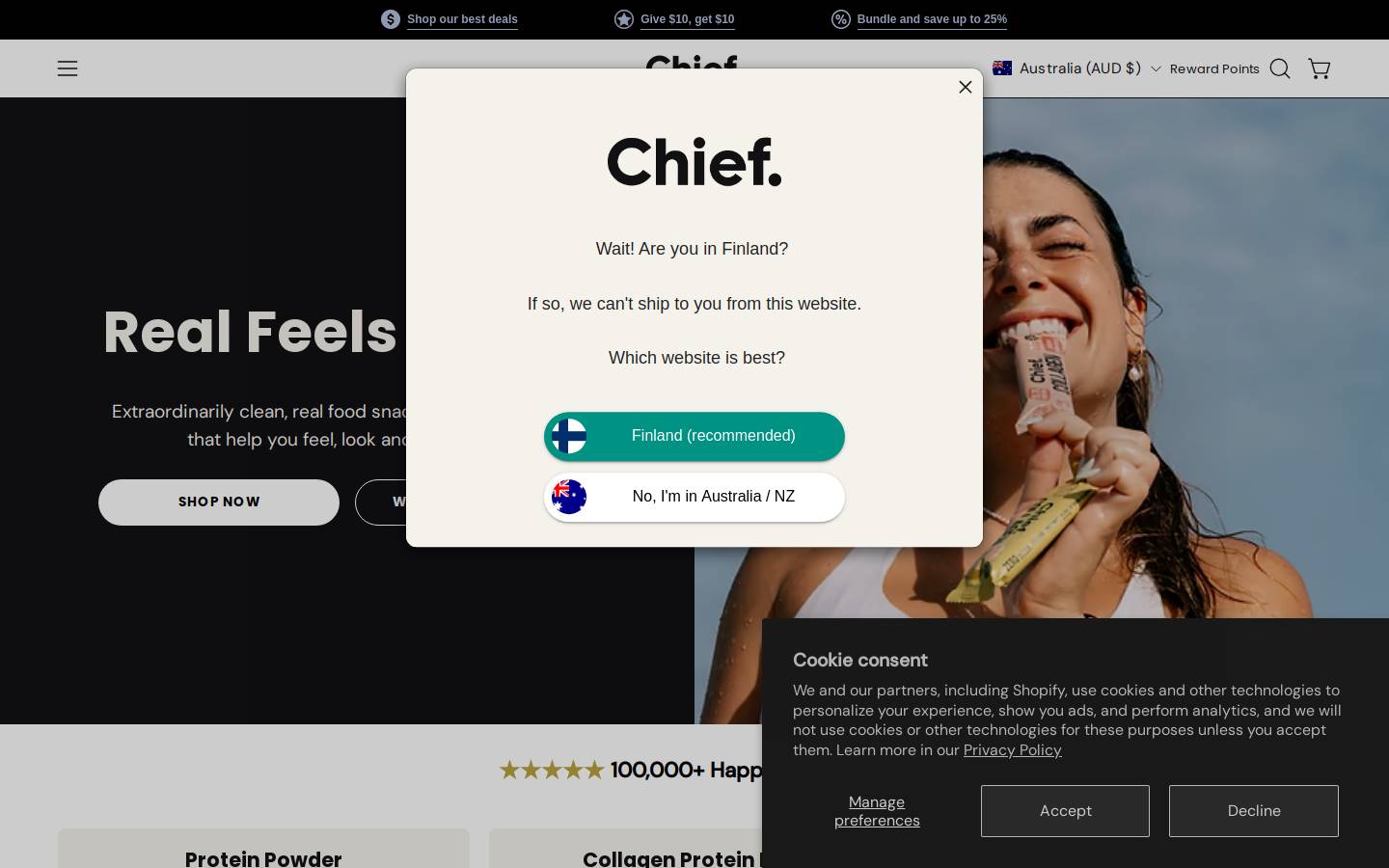 wearechief.com homepage screenshot