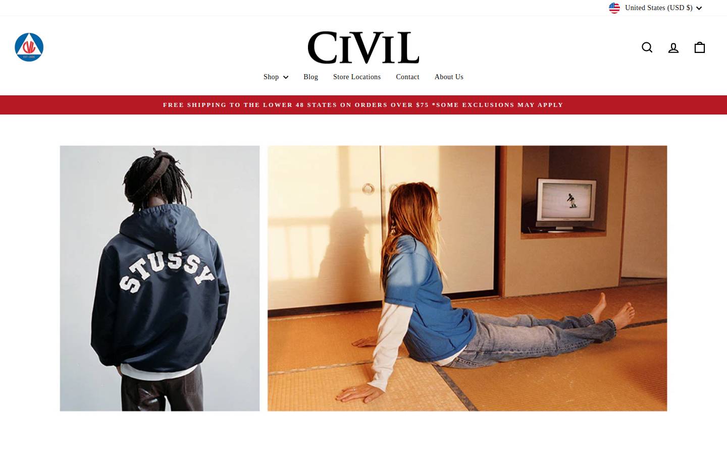 Wearecivil homepage screenshot