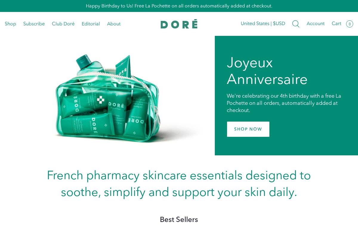 wearedore.com homepage screenshot