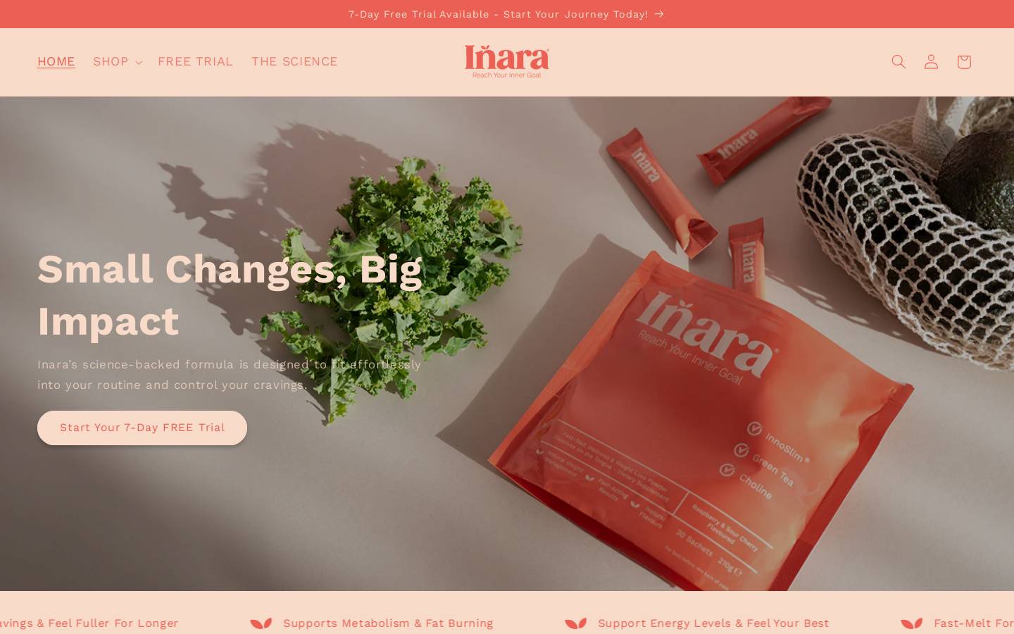 weareinarawellness.com homepage screenshot