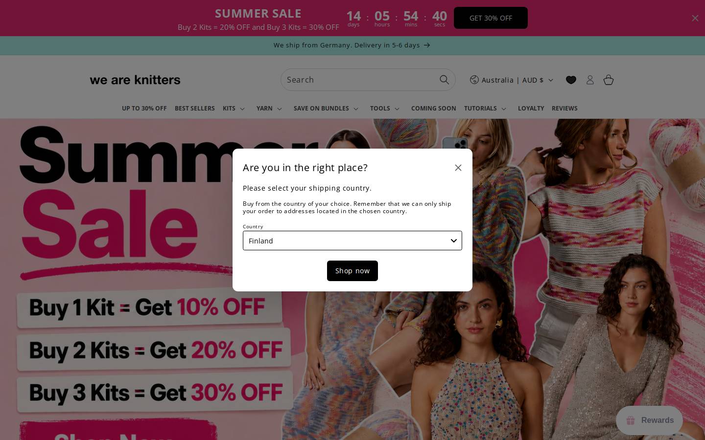 We Are Knitters homepage screenshot
