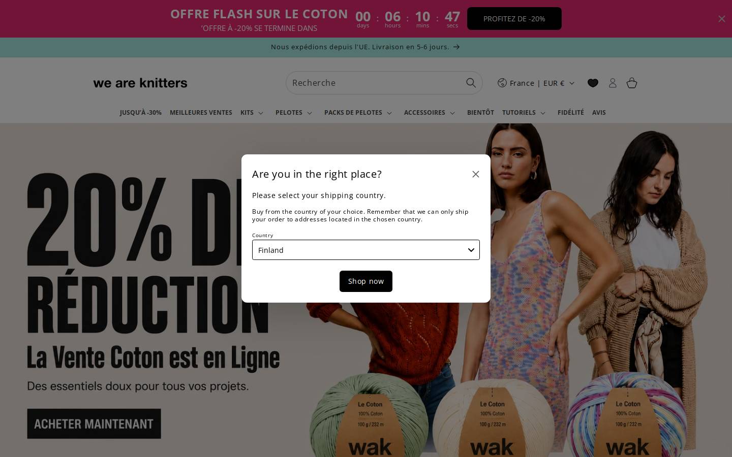 We Are Knitters homepage screenshot