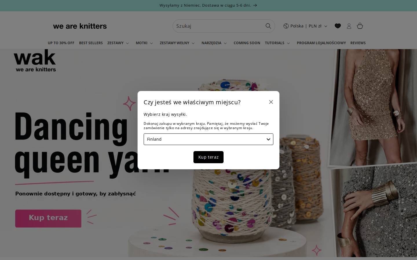We Are Knitters homepage screenshot