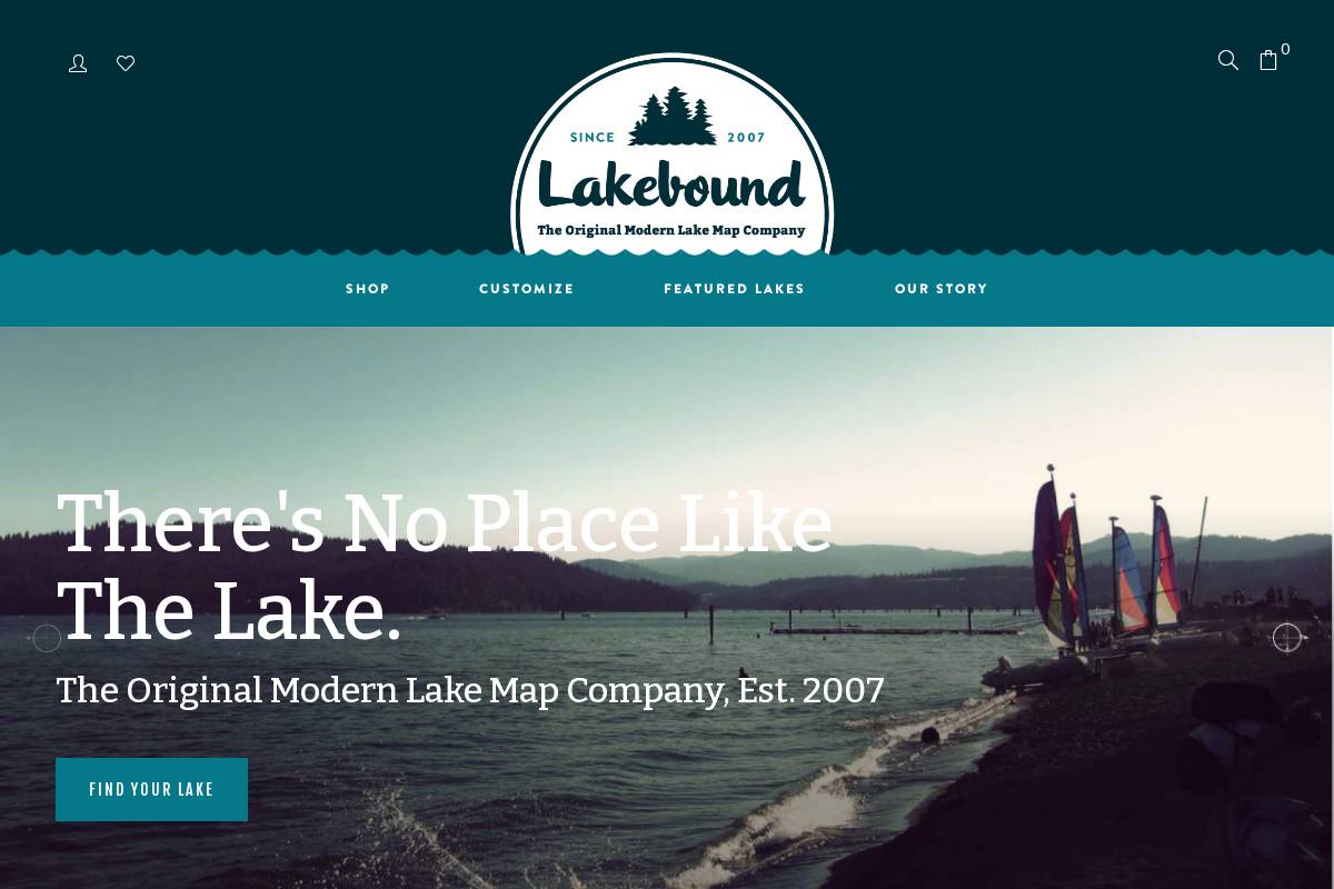 wearelakebound.com homepage screenshot