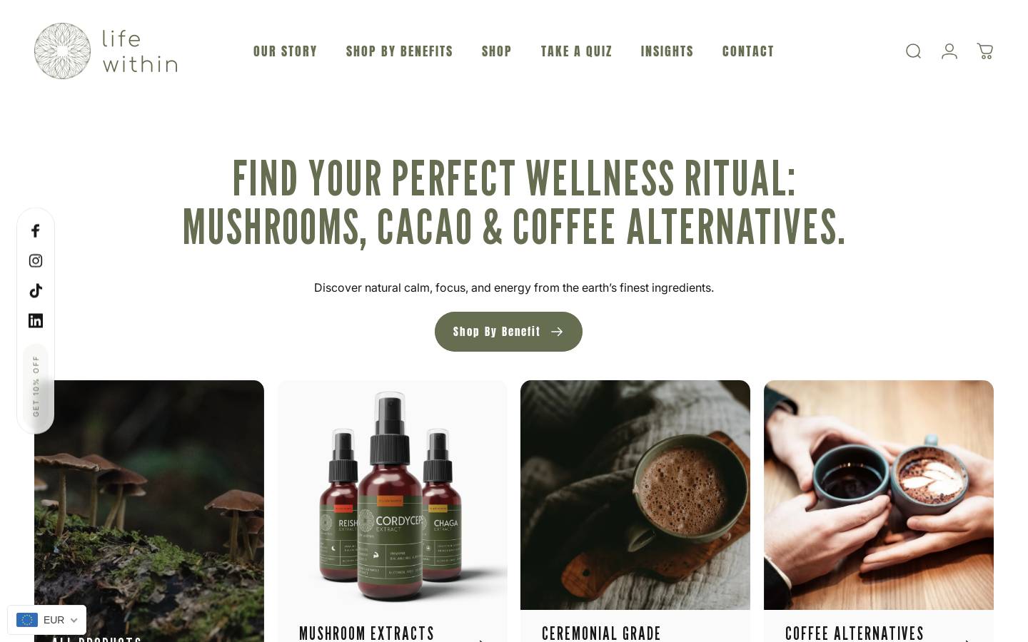 Life Within homepage screenshot