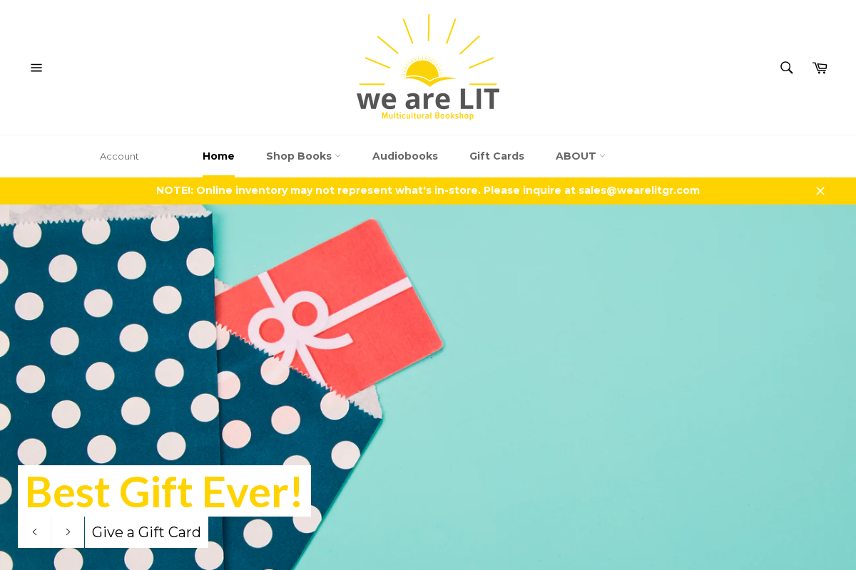 We Are LIT! homepage screenshot