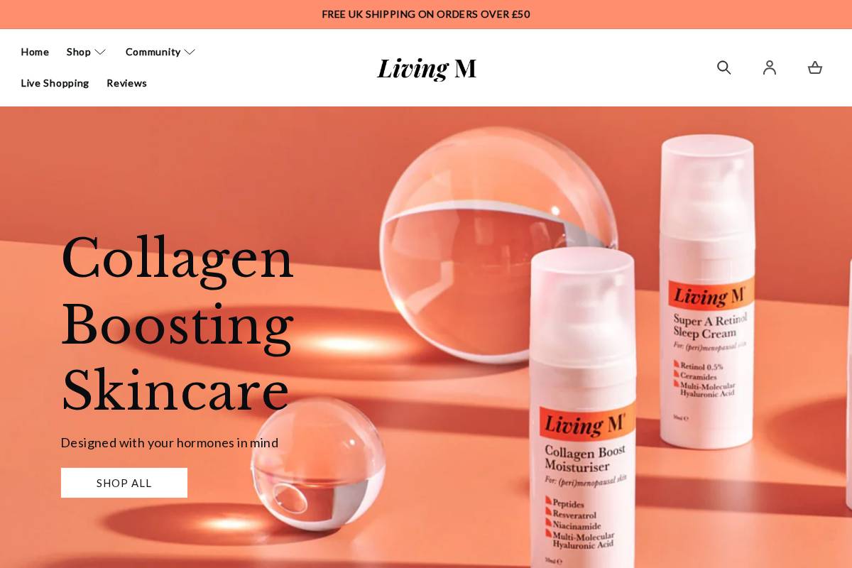 wearelivingm.com homepage screenshot