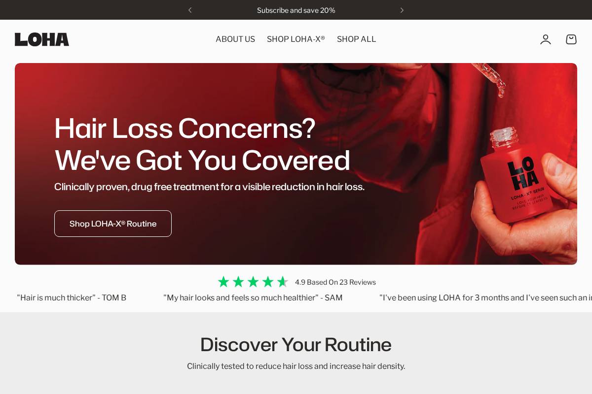 weareloha.com homepage screenshot