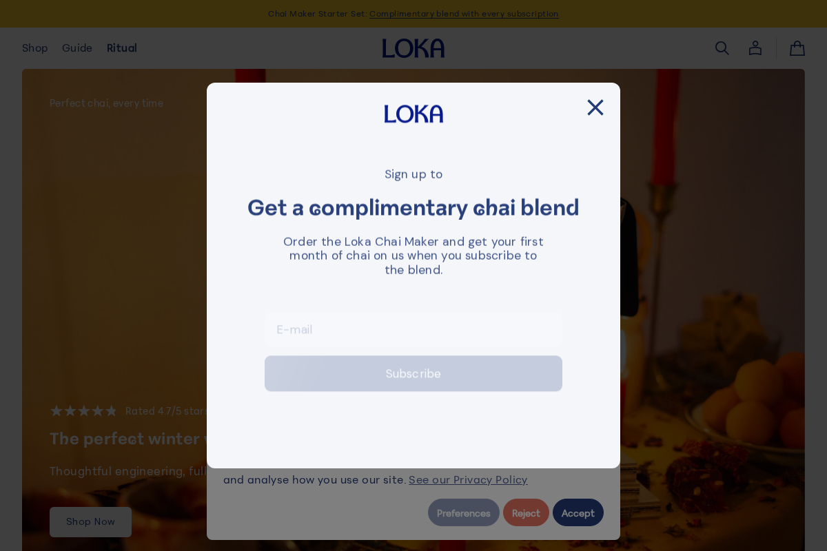 Loka homepage screenshot