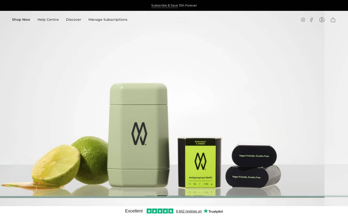 Make Waves homepage screenshot