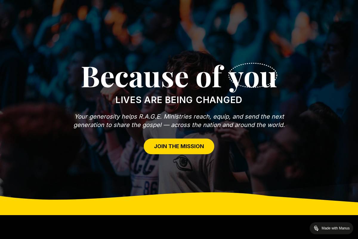 wearerage.com homepage screenshot