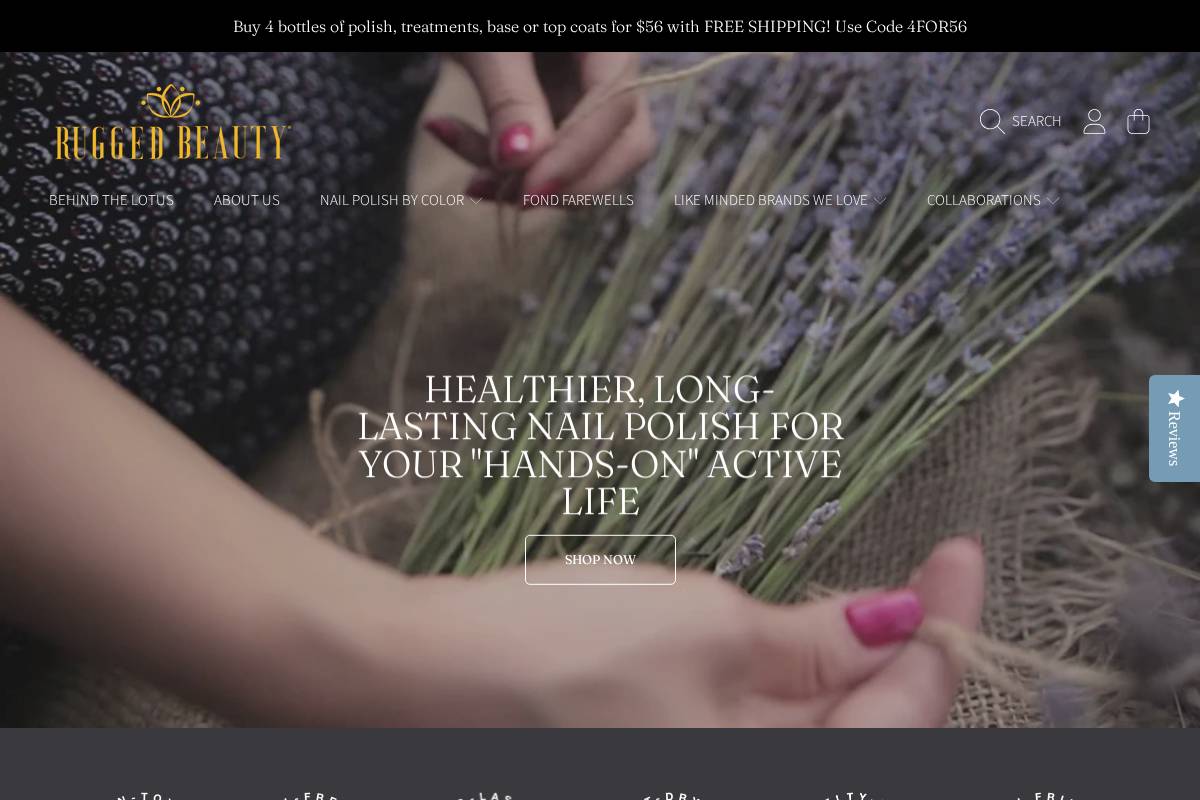 Weareruggedbeauty homepage screenshot