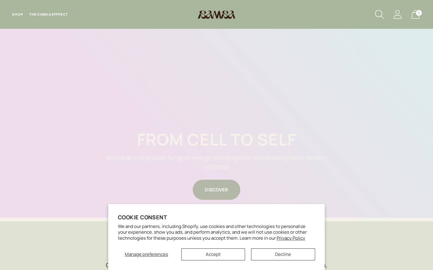 wearesamsa.com homepage screenshot