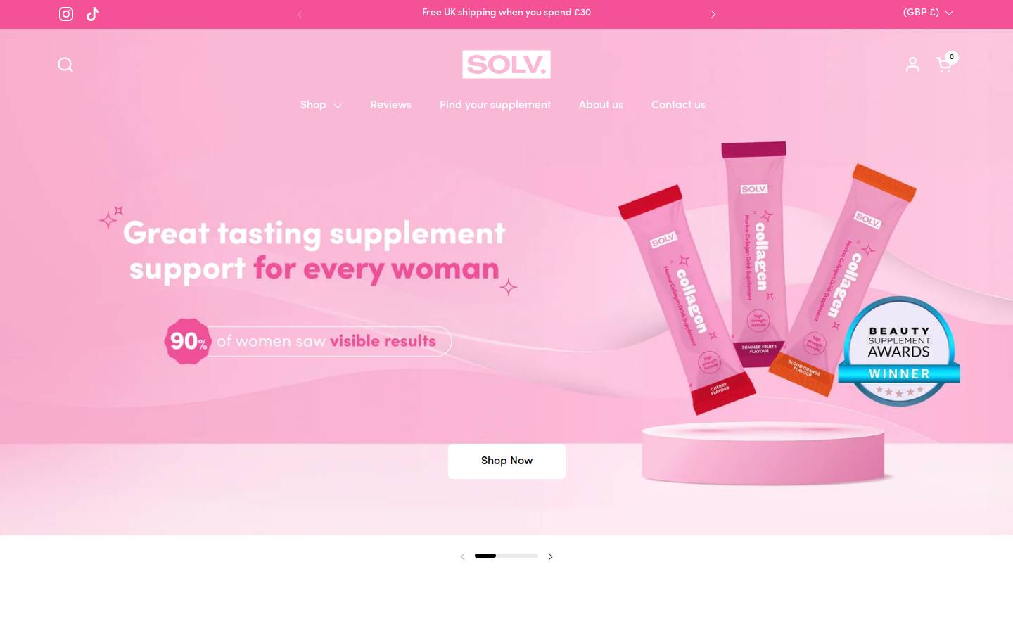 Wearesolv homepage screenshot
