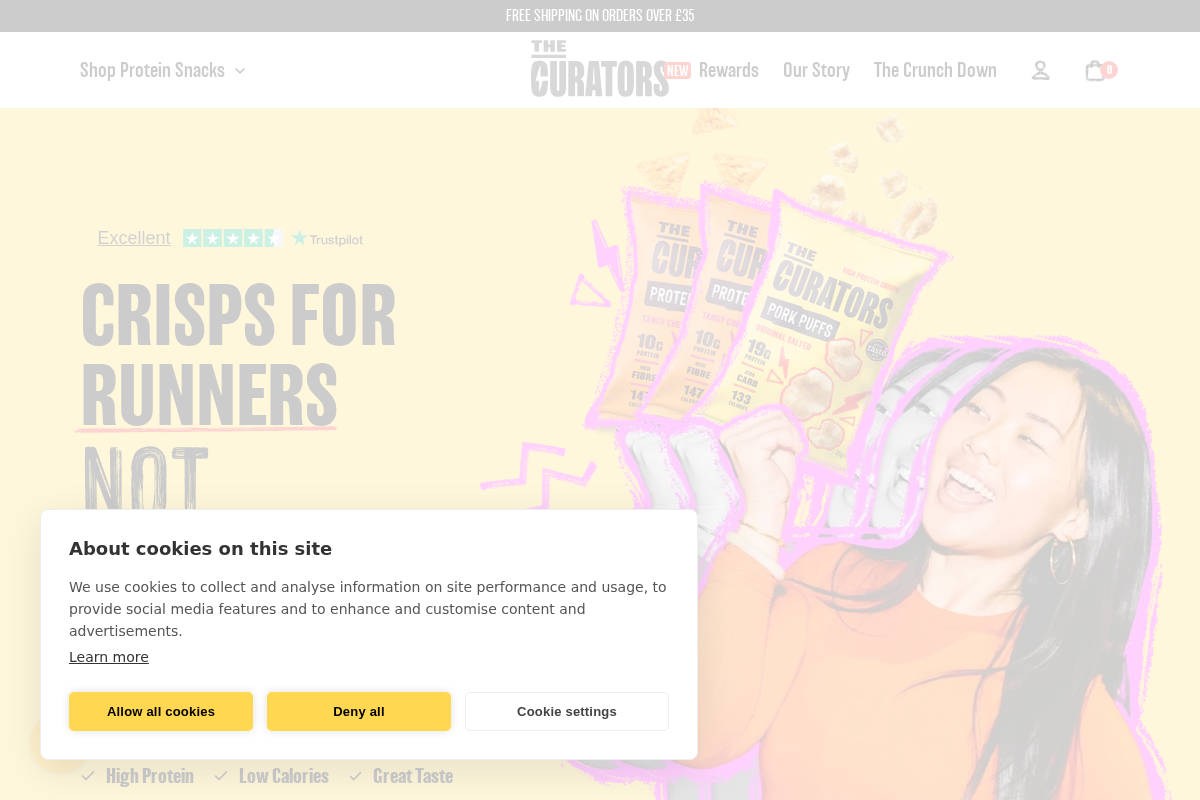 The Curators homepage screenshot