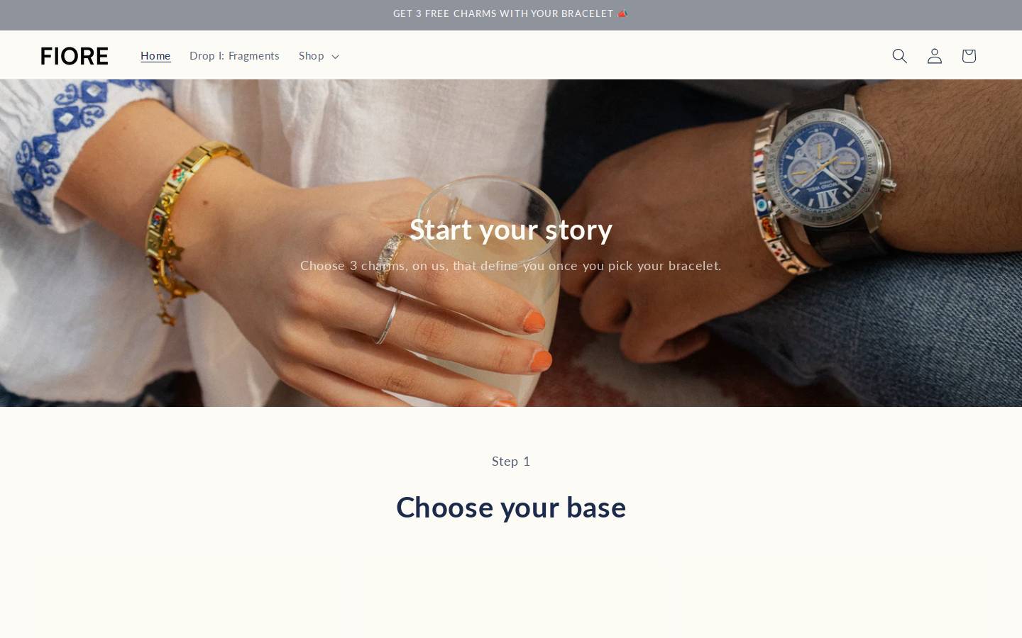 wearfiore.co homepage screenshot