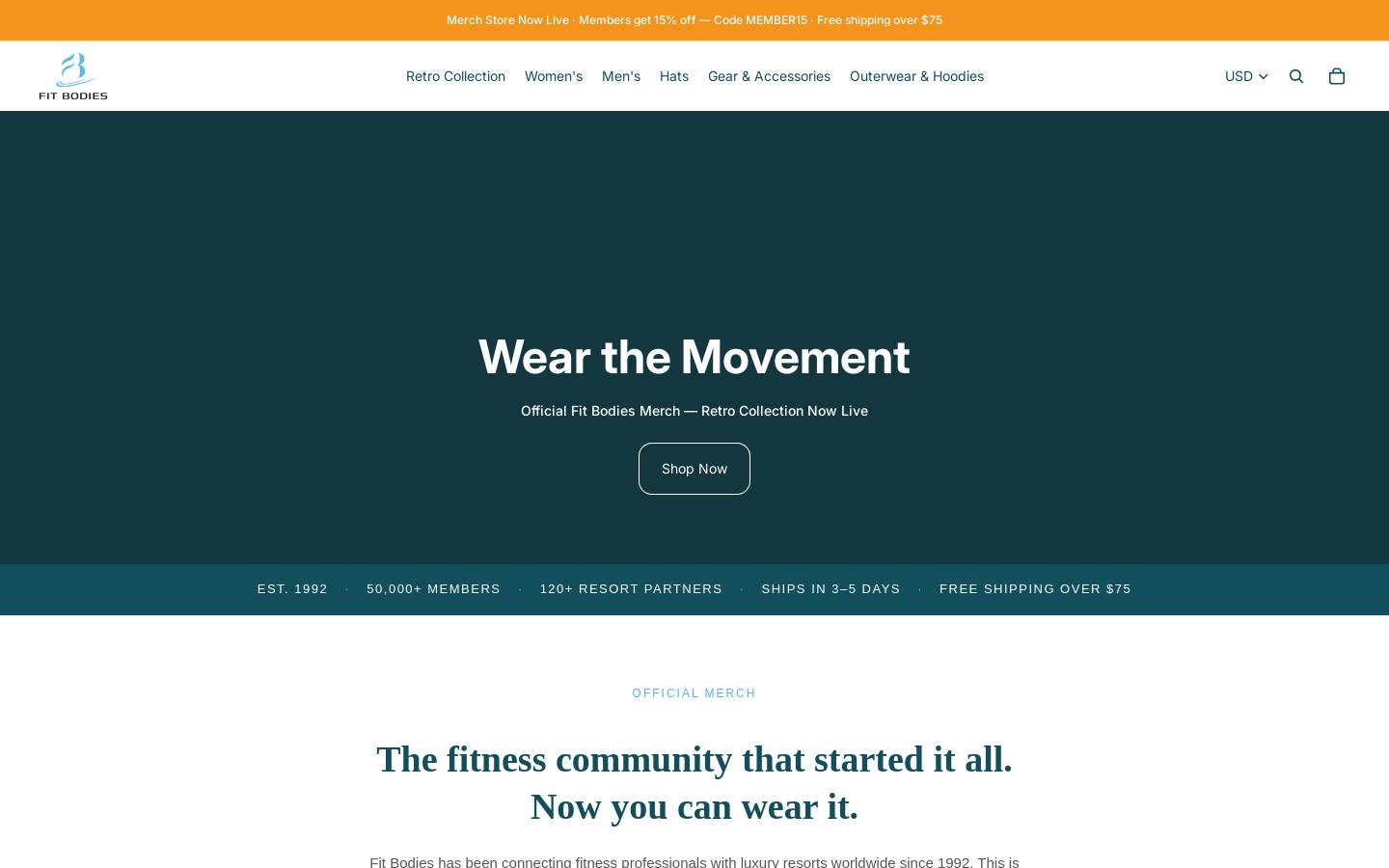 wearfitbodies.com homepage screenshot