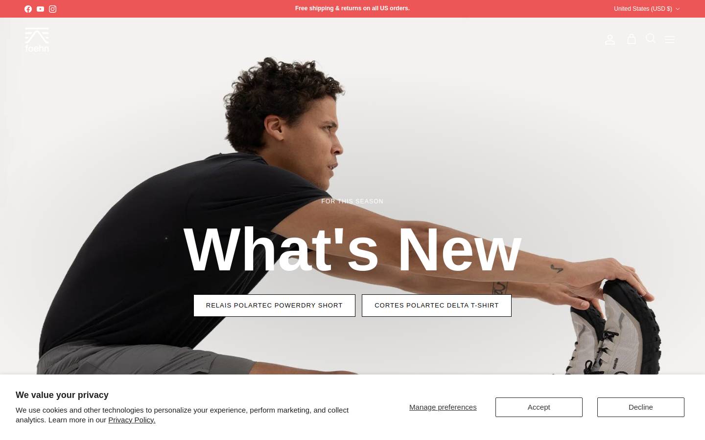 wearfoehn.com homepage screenshot