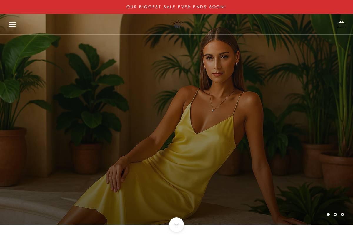 Wearfolk homepage screenshot