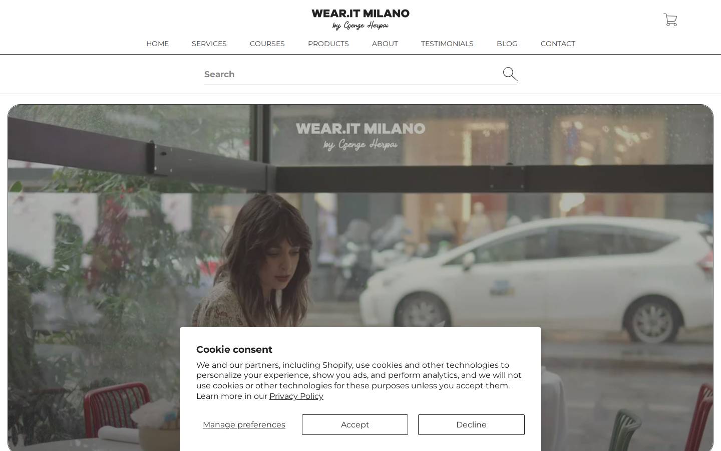 Wearitmilano homepage screenshot