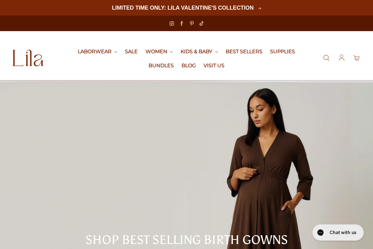 Wearlila homepage screenshot