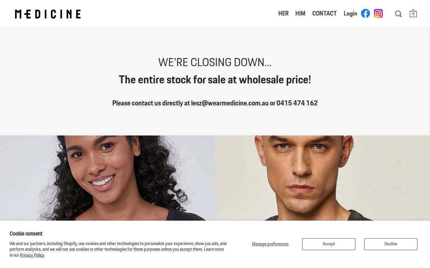 wearmedicine.com homepage screenshot