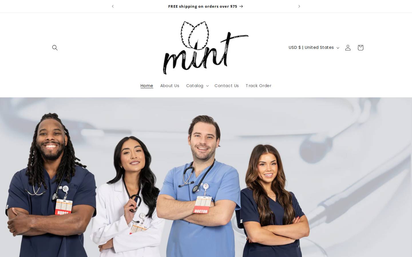 wearmintapparel.com homepage screenshot