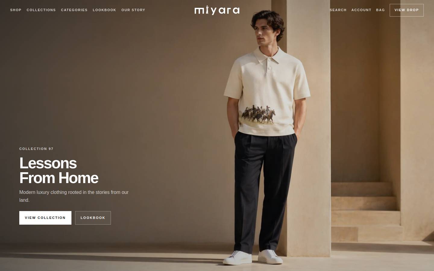 wearmiyara.com homepage screenshot