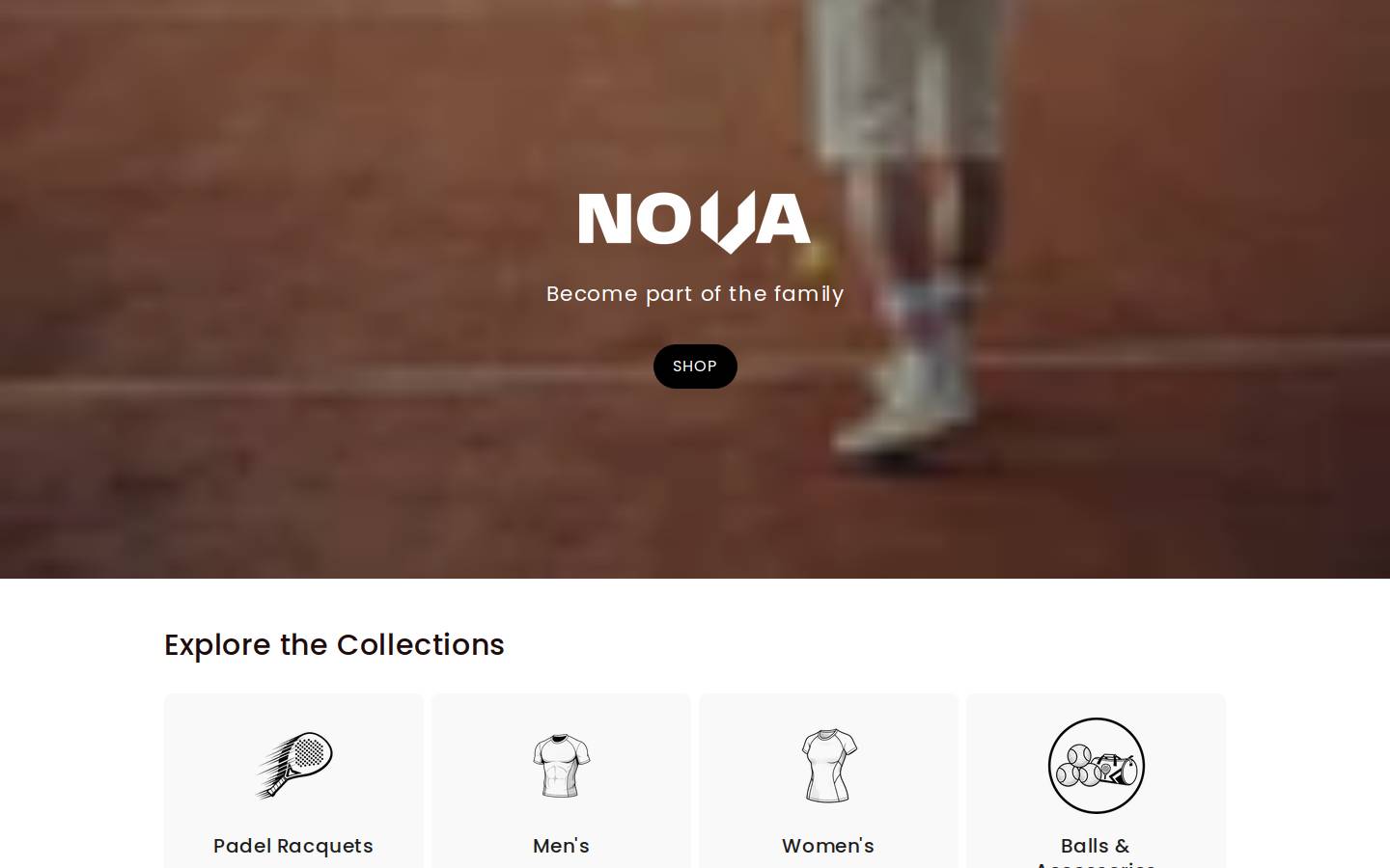 wearnova.co homepage screenshot