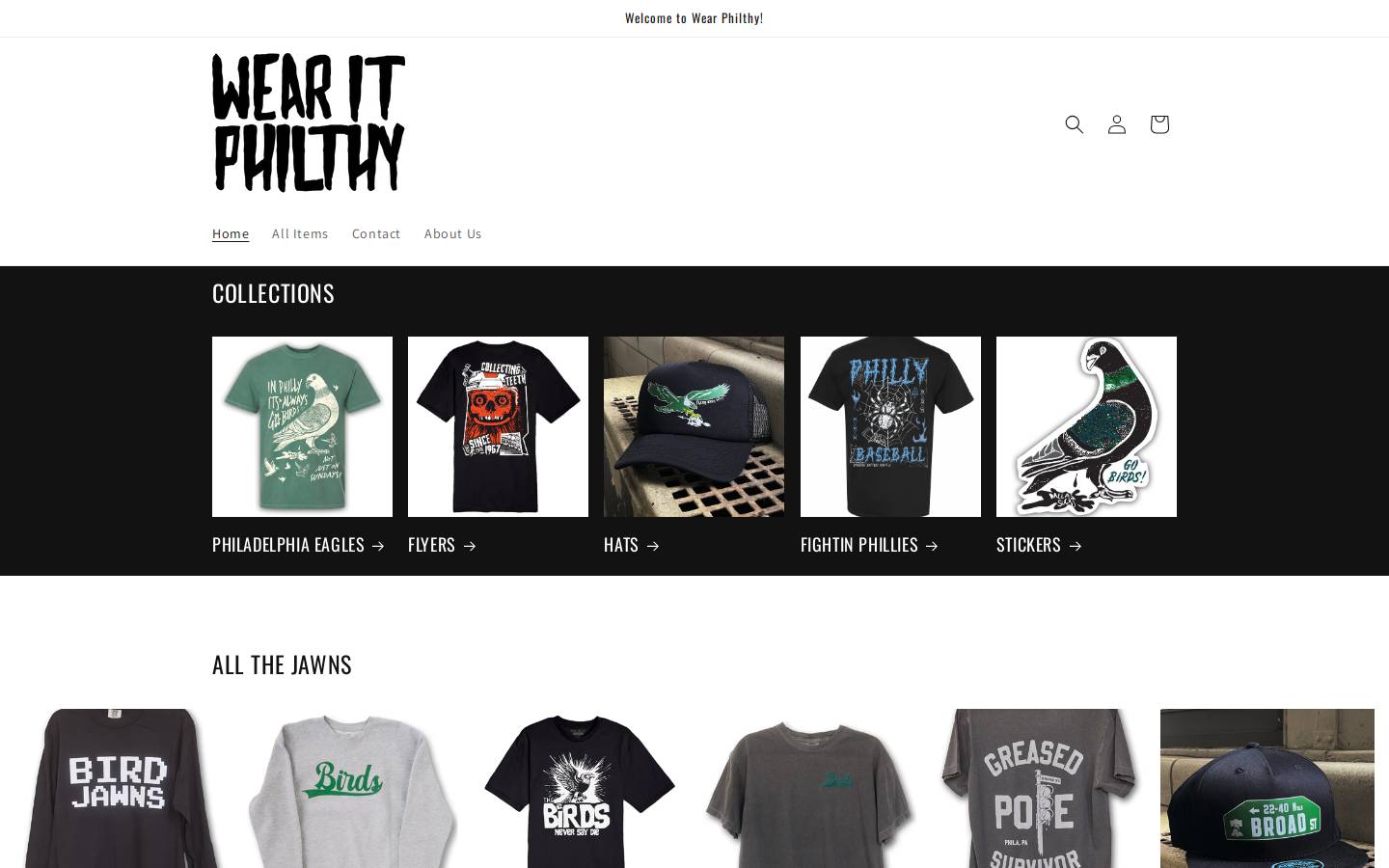 wearphilthy.com homepage screenshot