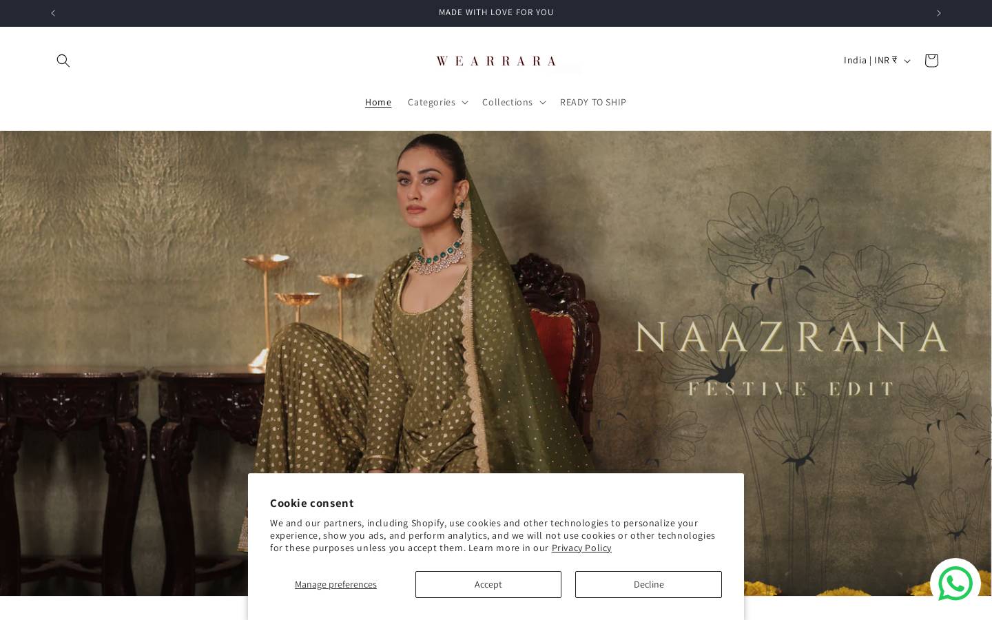 wearrara.com homepage screenshot