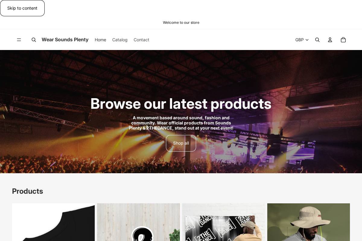 wearsoundsplenty.com homepage screenshot