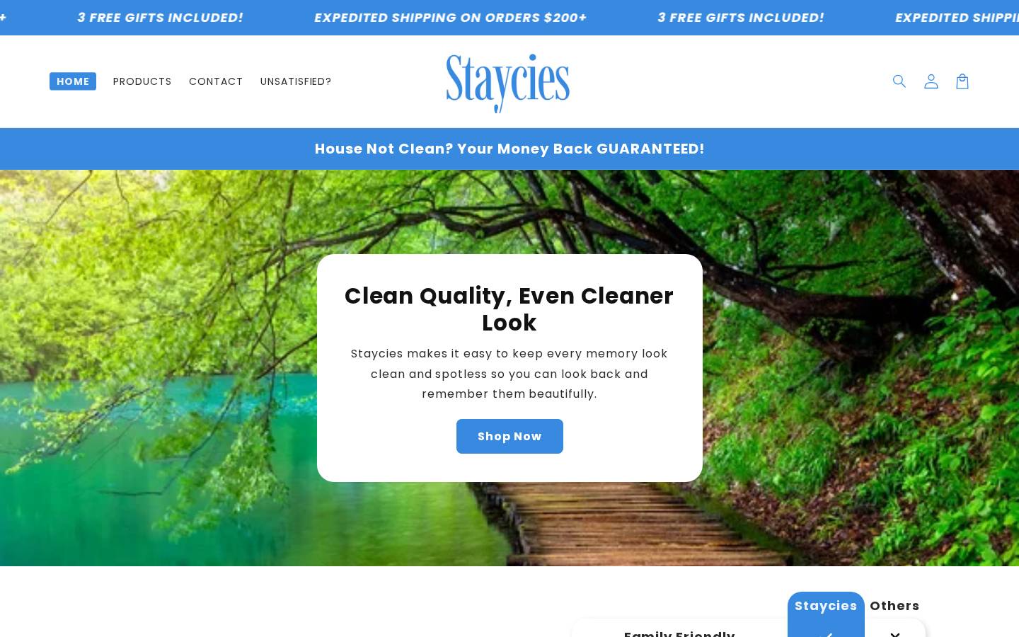 wearstaycies.com homepage screenshot