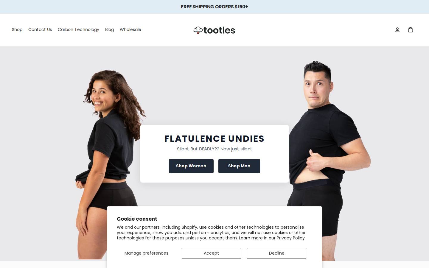 weartootles.com homepage screenshot