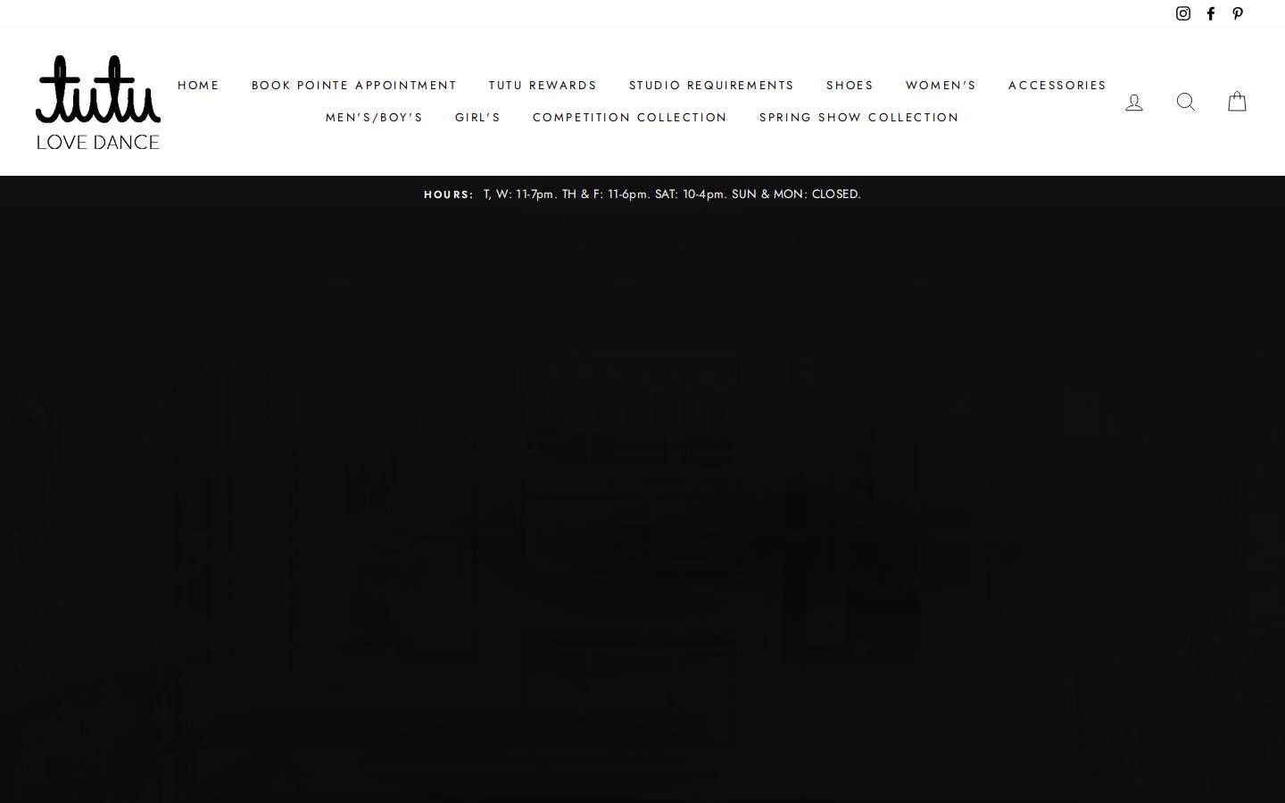 weartutu.com homepage screenshot