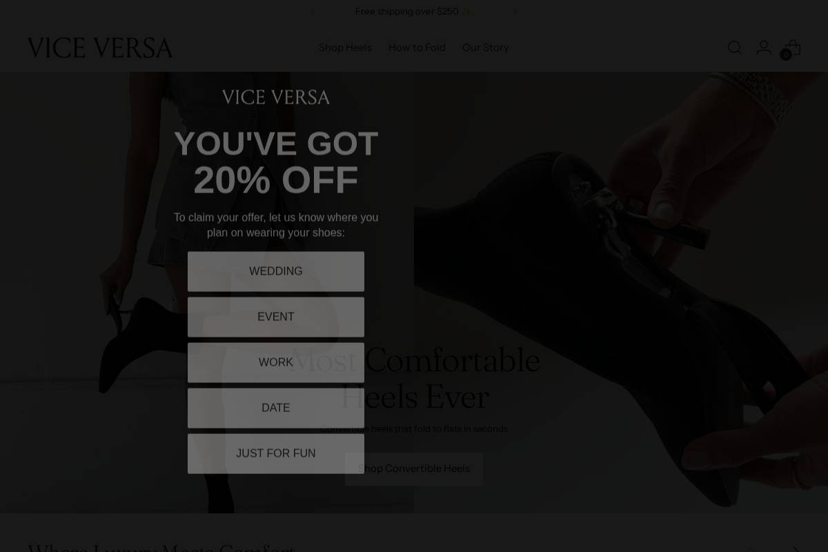 wearviceversa.com homepage screenshot