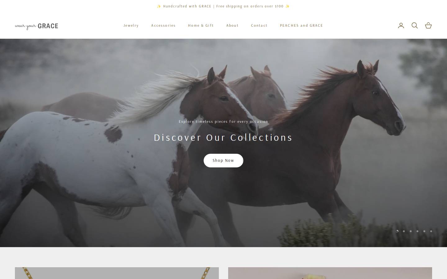 wearyourgrace.com homepage screenshot