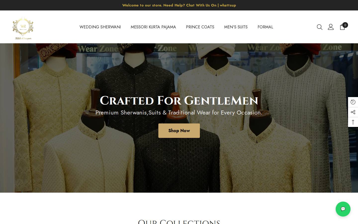 wearzones.com homepage screenshot