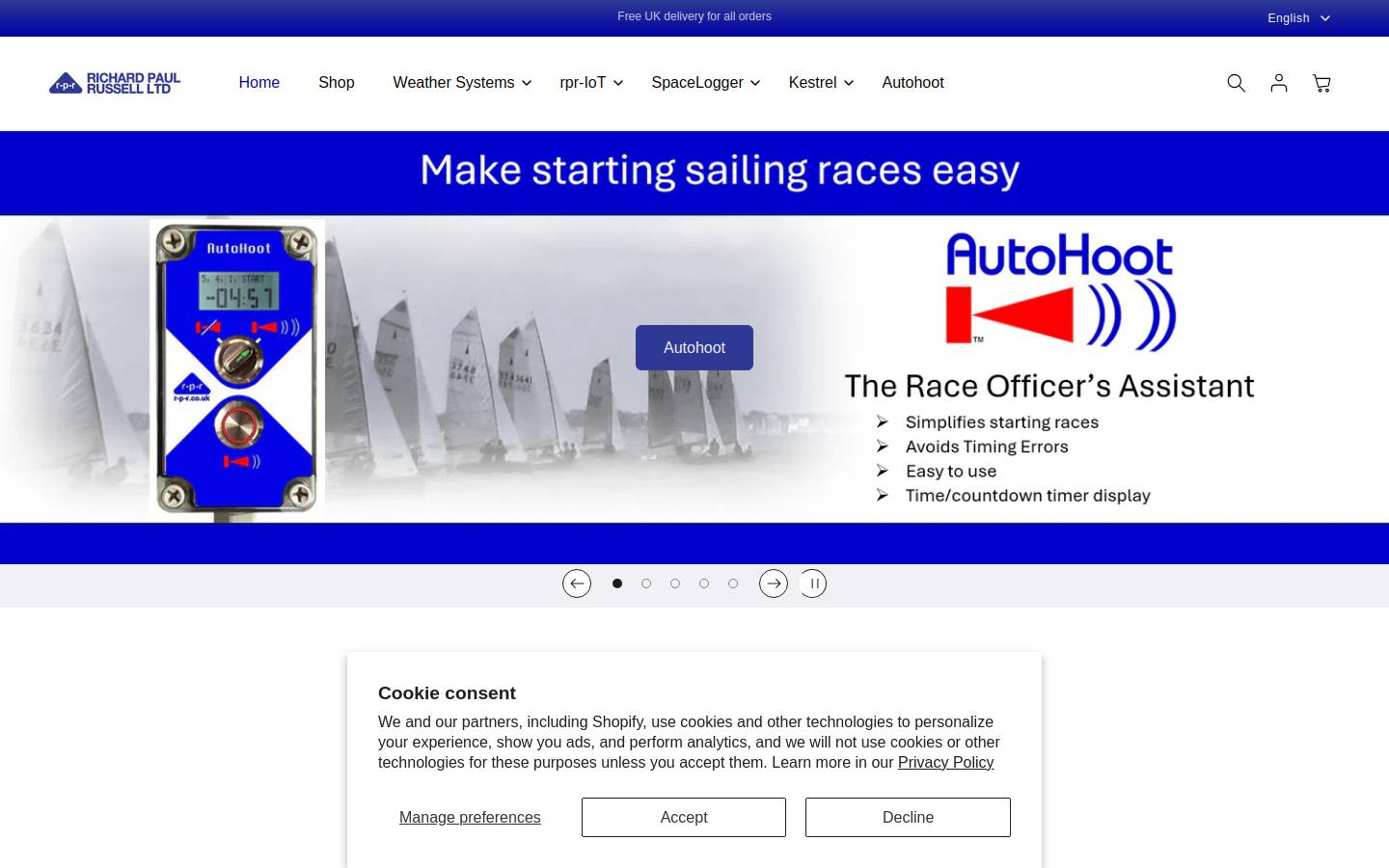 weather-instruments.com homepage screenshot